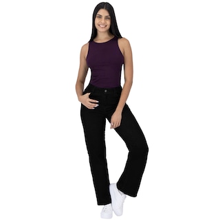 Foto 3 | Pantalón Bootcut Britos Jeans Mujer Mezclilla Negro 025814