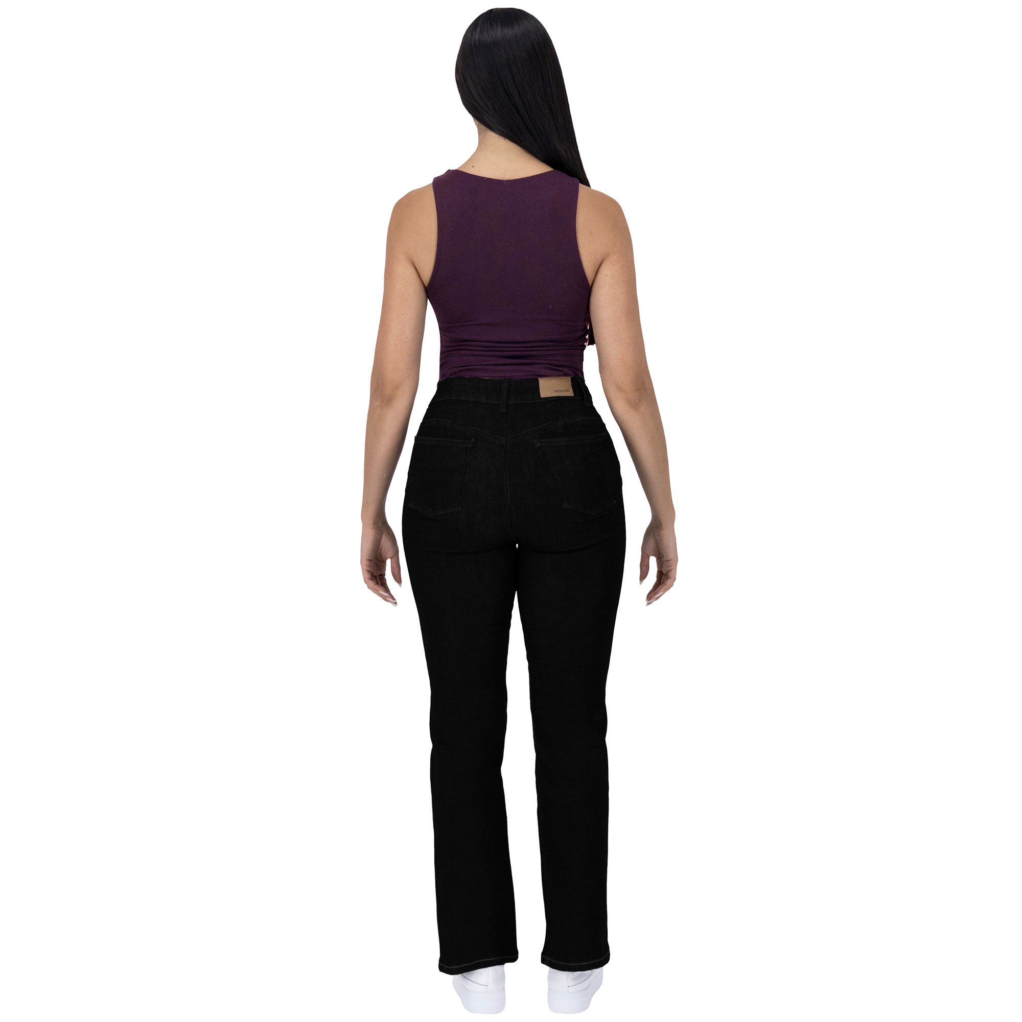 Foto 5 pulgar | Pantalón Bootcut Britos Jeans Mujer Mezclilla Negro 025814