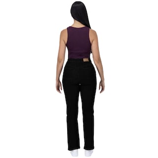 Foto 4 | Pantalón Bootcut Britos Jeans Mujer Mezclilla Negro 025814