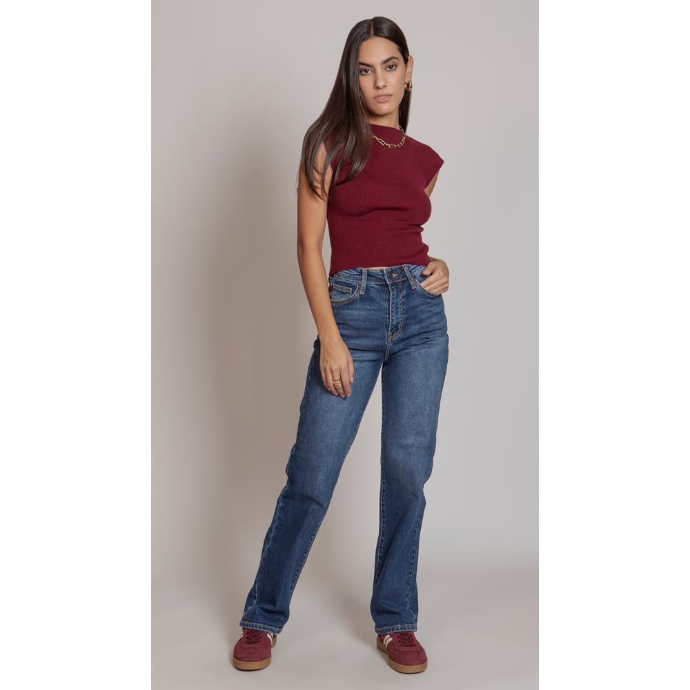Foto 2 pulgar | Pantalón Wide Leg Mujer Balam Bl7197 Azul Oscuro