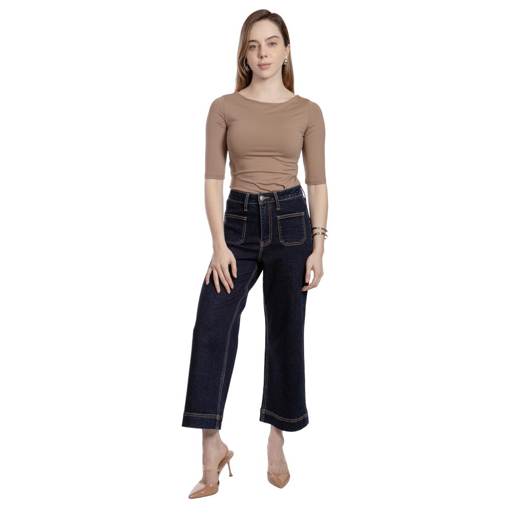 Foto 2 pulgar | Pantalón Culotte Mujer Balam Bl7232 Azul Oscuro