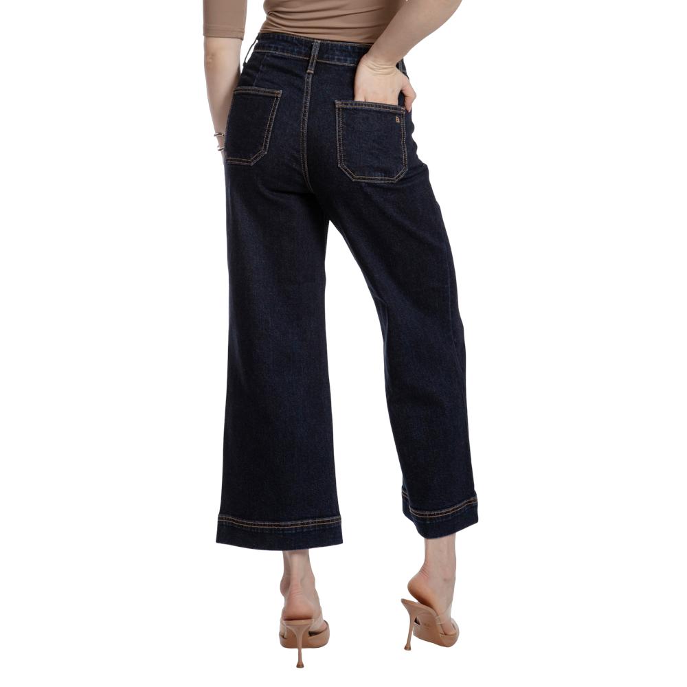 Foto 5 pulgar | Pantalón Culotte Mujer Balam Bl7232 Azul Oscuro
