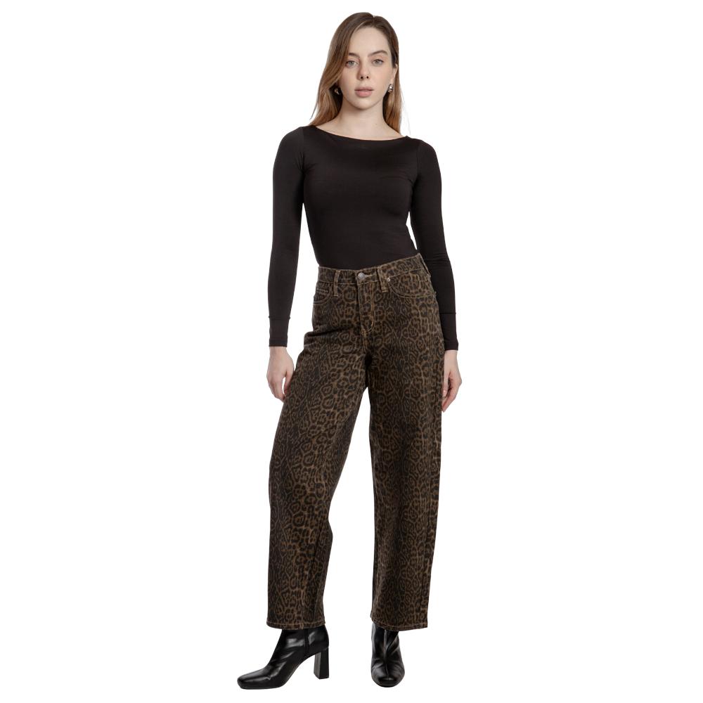 Foto 1 | Pantalón Barrel Mujer Balam Bl7234 Cafe