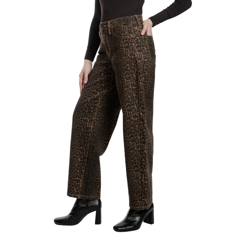 Foto 4 | Pantalón Barrel Mujer Balam Bl7234 Cafe