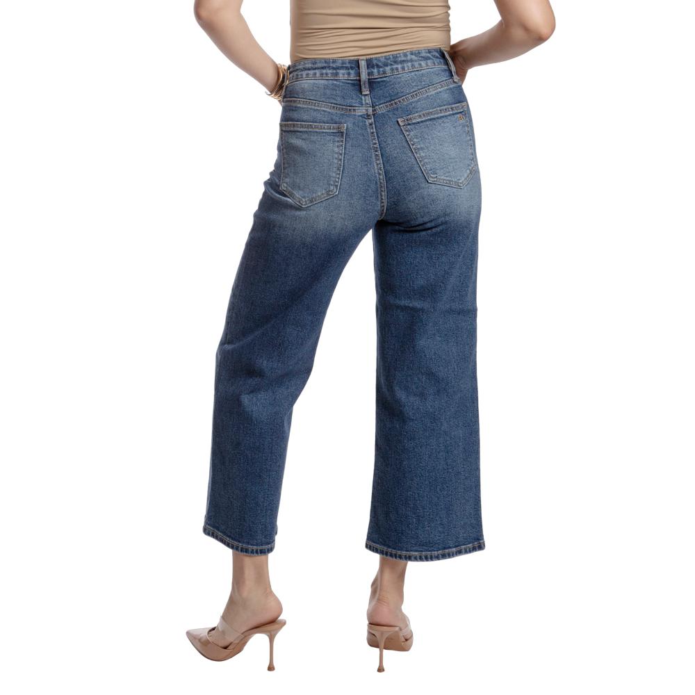 Foto 3 pulgar | Pantalón Culotte Mujer Balam Bl7235 Azul Oscuro
