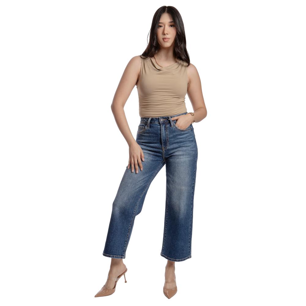 Foto 6 pulgar | Pantalón Culotte Mujer Balam Bl7235 Azul Oscuro