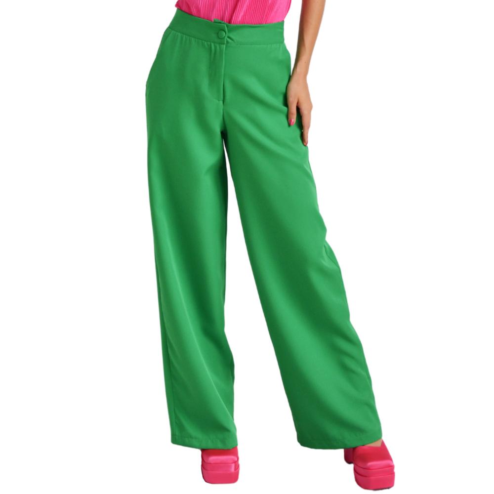 Pantalón Pierna Ancha Roman Fashion Juvenil 1111 color Verde