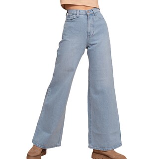Foto 1 | Jeans de Mezclilla Wide Leg MCHK 6008 Blue Light Tiro Alto para Mujer