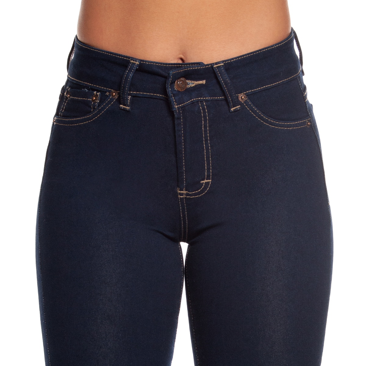 Foto 5 pulgar | Pantalón Pineda Jeans Acampanado Tiro Alto Stretch para Mujer