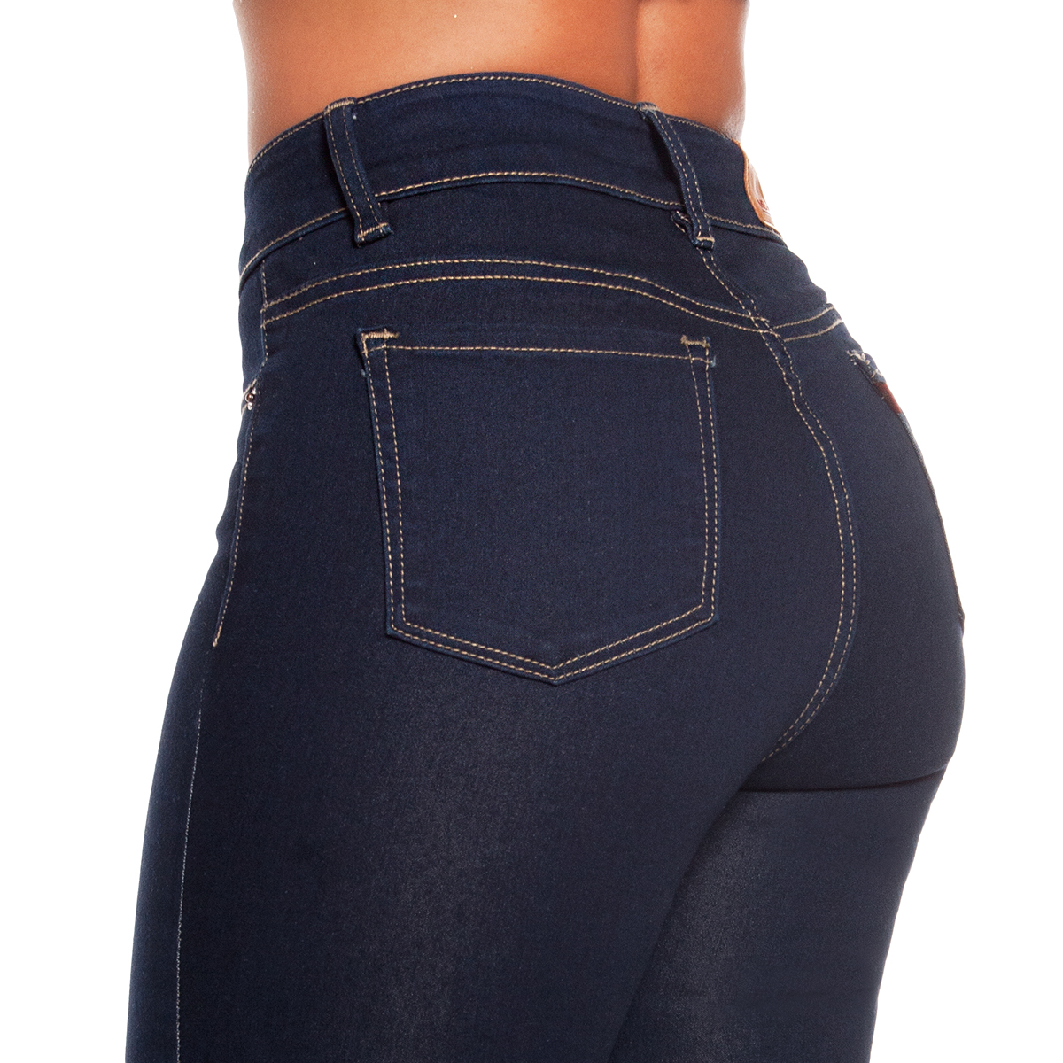 Foto 6 pulgar | Pantalón Pineda Jeans Acampanado Tiro Alto Stretch para Mujer