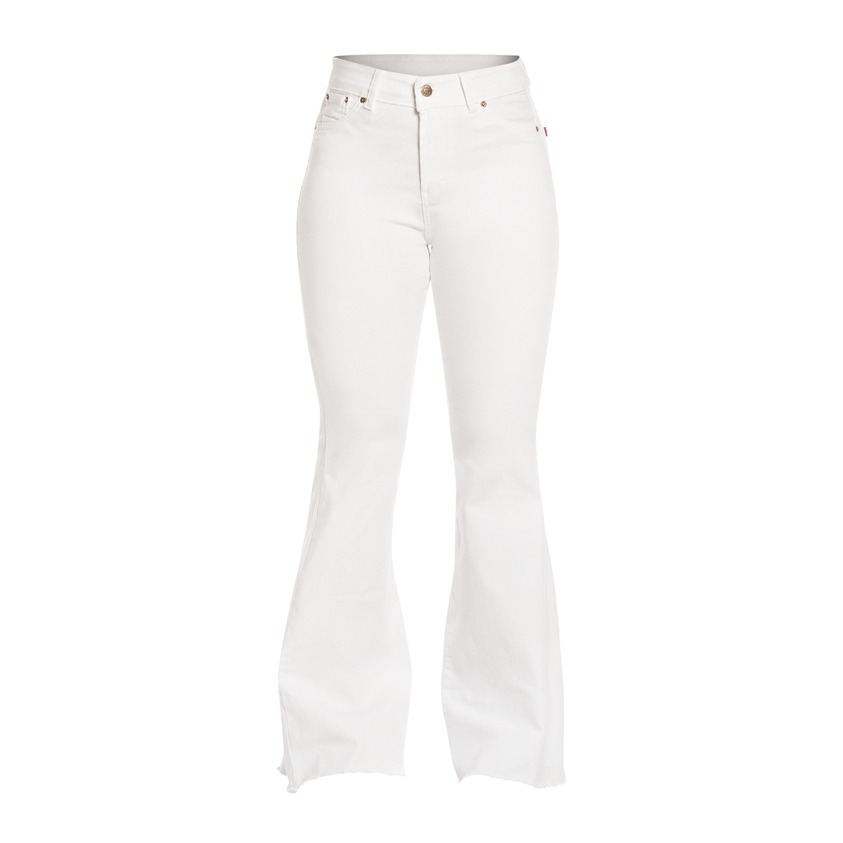 Foto 3 pulgar | Pantalón Pineda Jeans Acampanado Tiro Alto color Blanco para Mujer