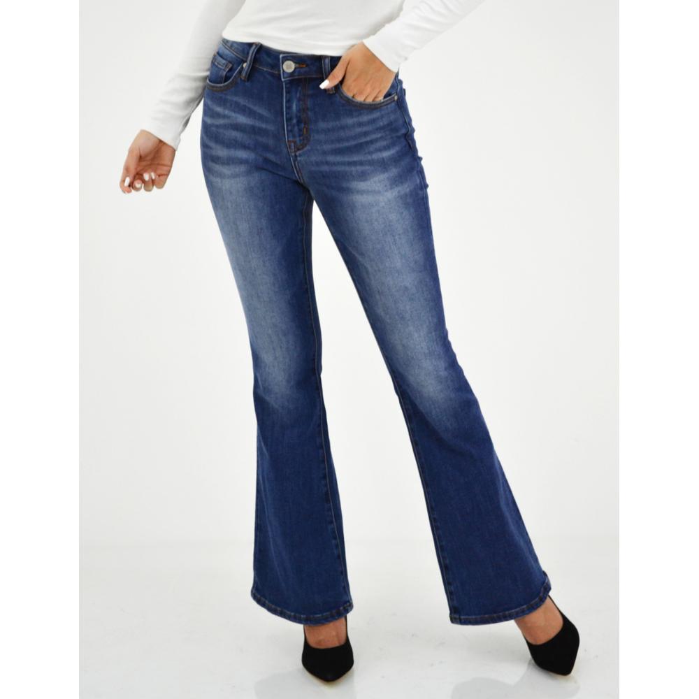 Jeans Acampanados Balam Roman Fashion J-BAL-6317-MEDIO Azul