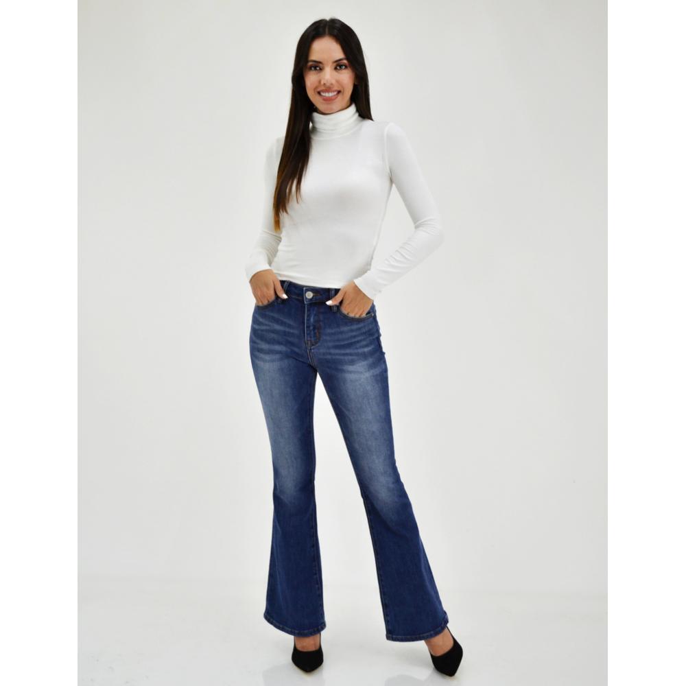 Foto 5 | Jeans Acampanados Balam Roman Fashion J-BAL-6317-MEDIO Azul