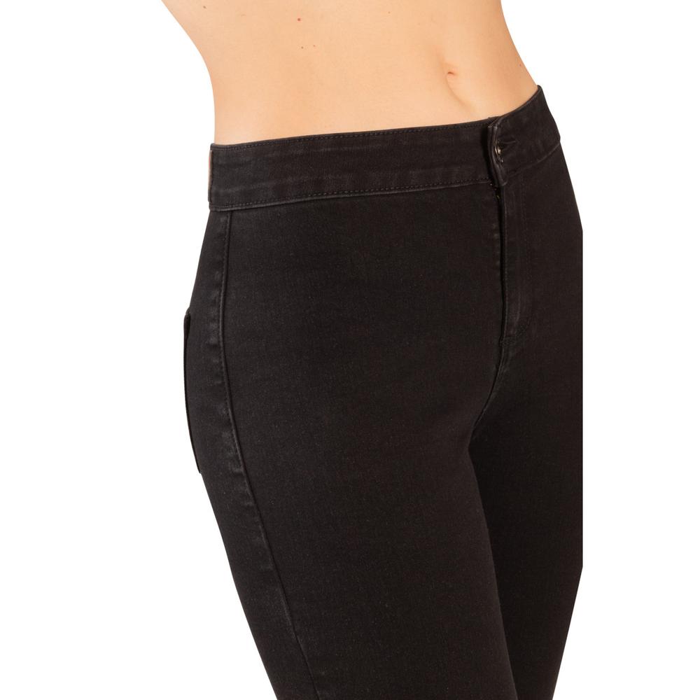 Foto 4 pulgar | Pantalones de Campana Jeanswest 9703A Negros para Mujer