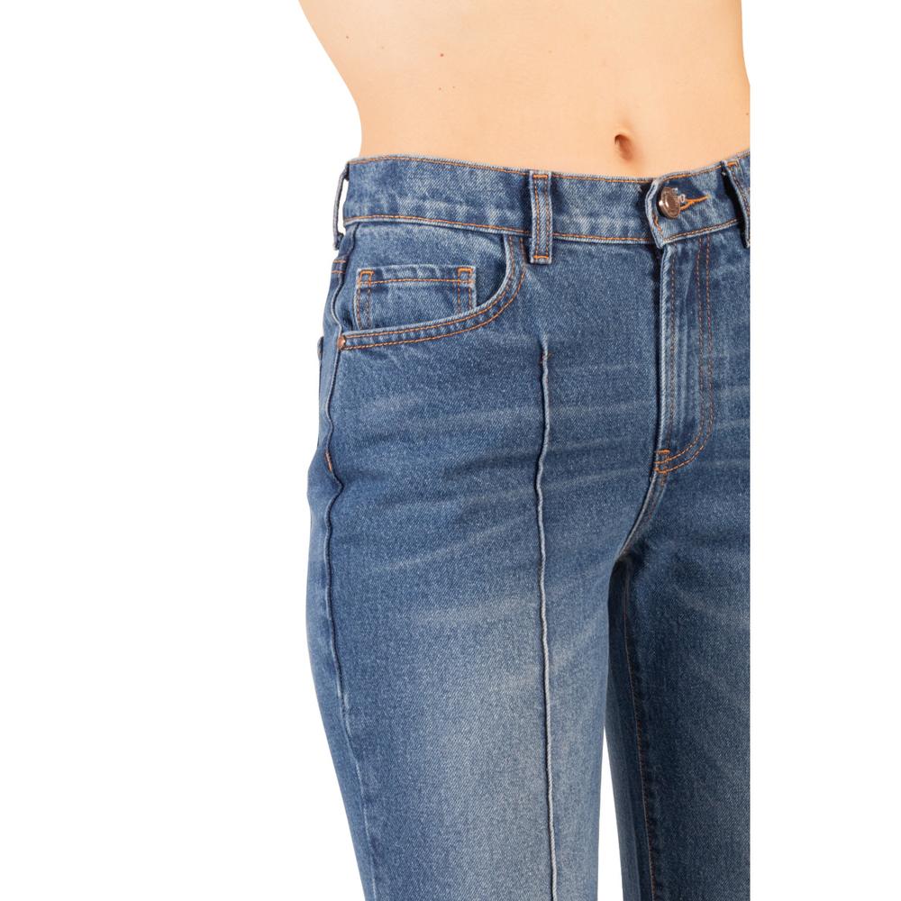 Foto 4 pulgar | Pantalón Acampanado Jeanswest 9416 Azul para Mujer