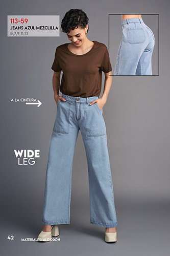 Foto 4 pulgar | Jeans Devendi Color Azul Claro Rígidos