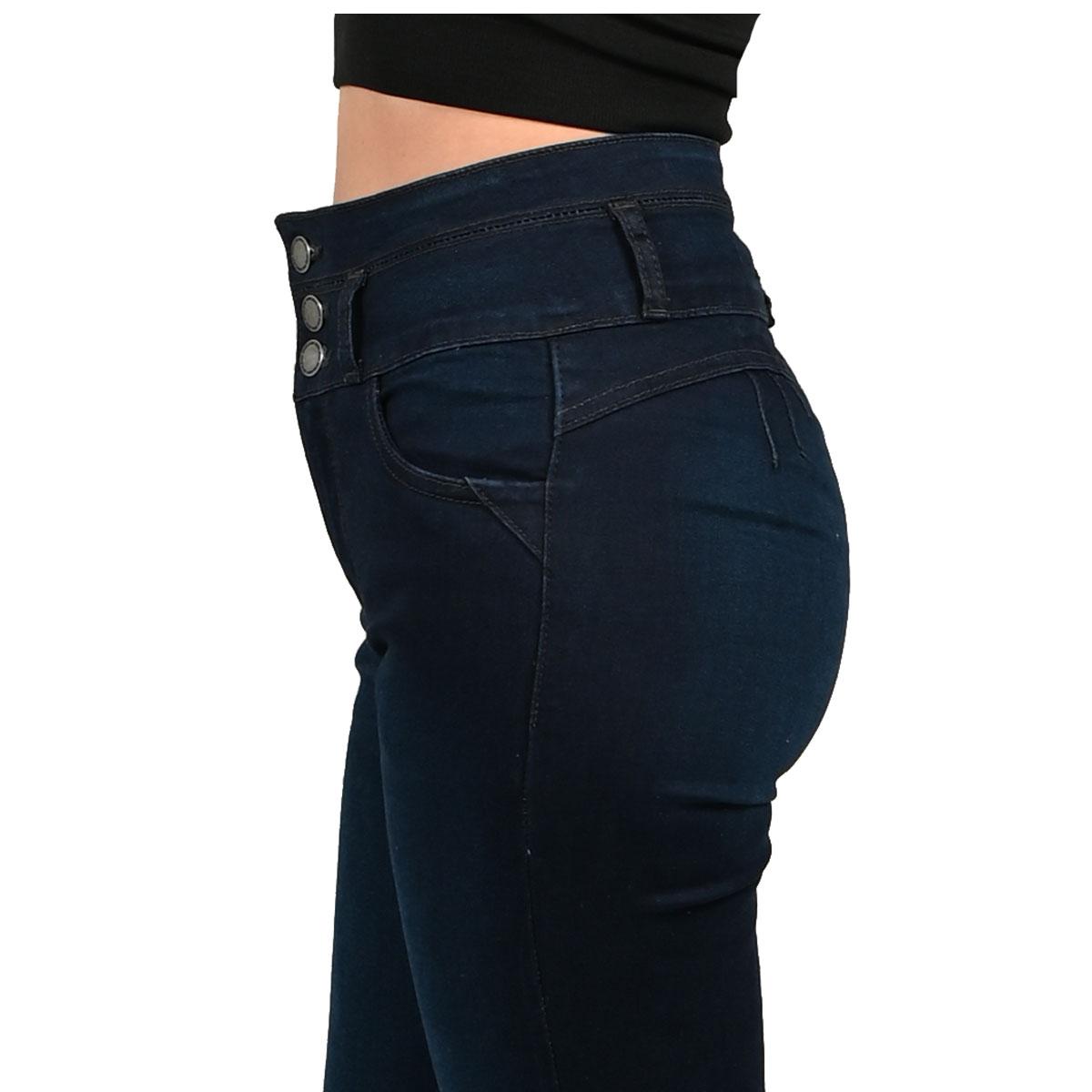 Foto 3 pulgar | Pantalón Britos Jeans Mujer Acampanado Azul 024639