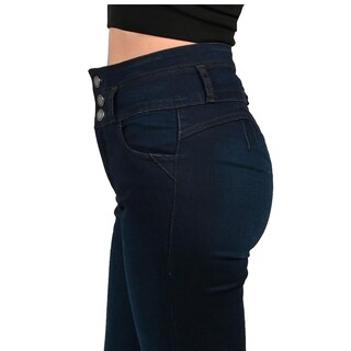 Foto 2 | Pantalón Britos Jeans Mujer Acampanado Azul 024639