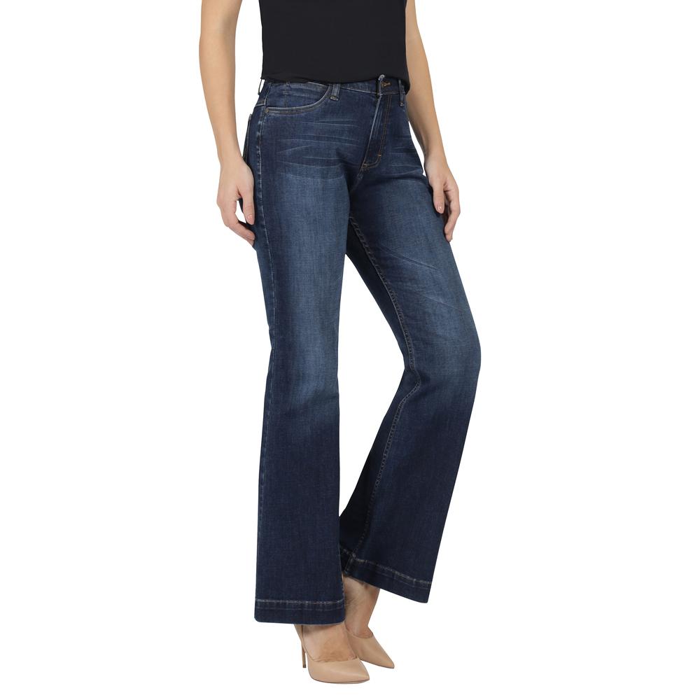 Foto 3 pulgar | Jeans Mujer Lee High Rise Flare 459 Azul