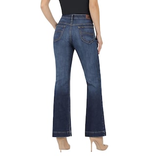 Foto 3 | Jeans Mujer Lee High Rise Flare 459 Azul