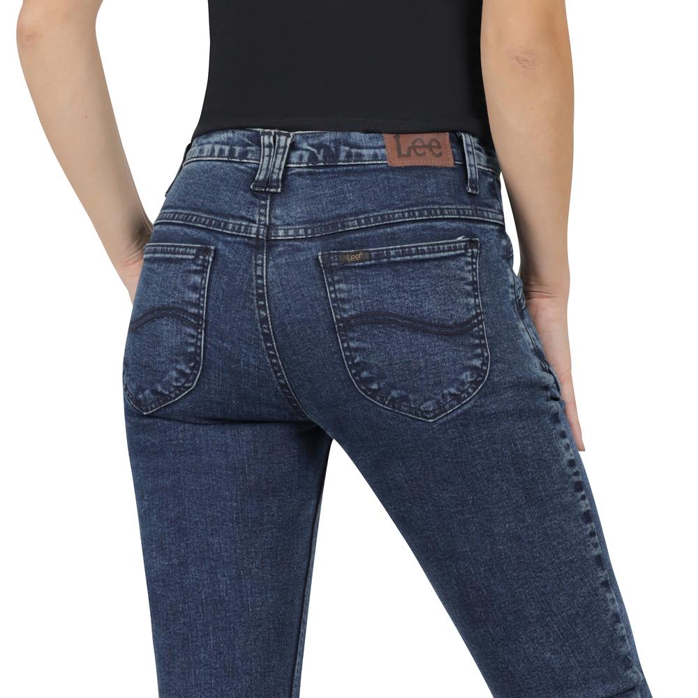 Foto 6 pulgar | Jeans Mujer Lee High Rise Flare 458 Azul Marino