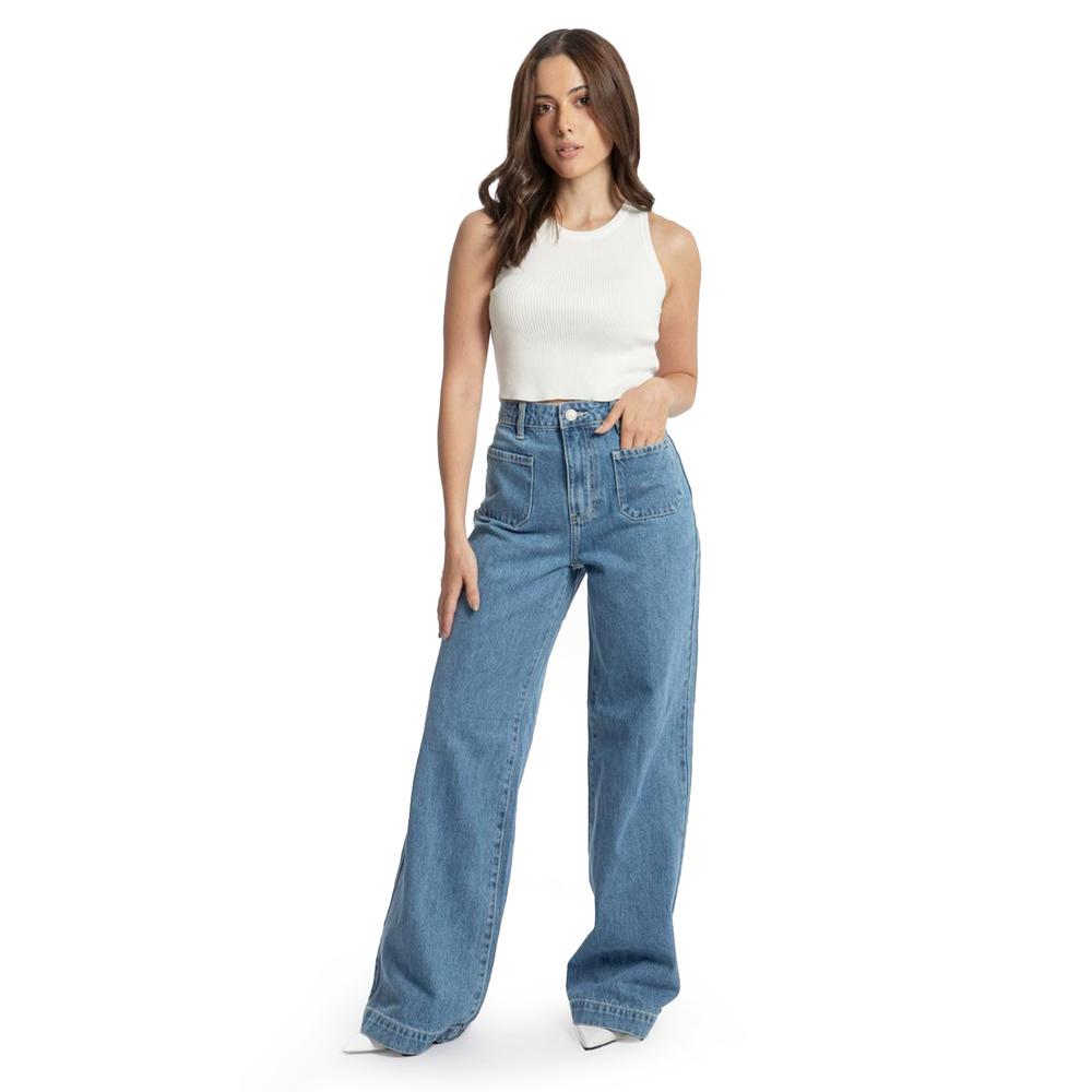 Jeans Flare Roman Fashion para Mujer