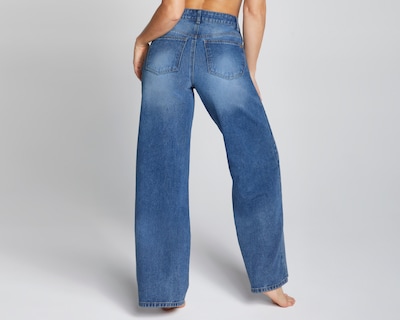Foto 2 | Jeans Mezclilla Mujer Semi Flare Cintura Super Alta Seven Jeans