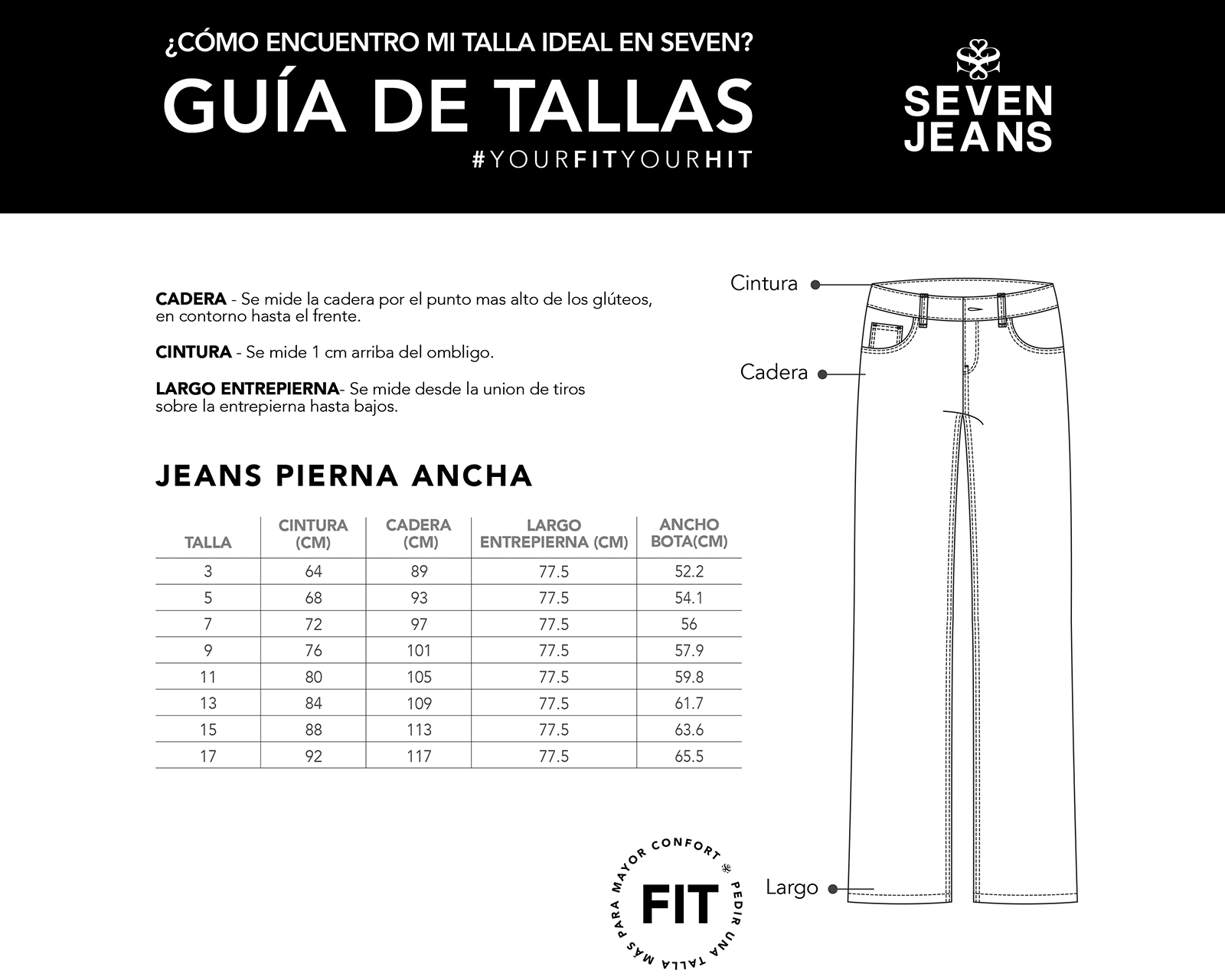 Foto 6 pulgar | Jeans Mezclilla Mujer Semi Flare Cintura Super Alta Seven Jeans