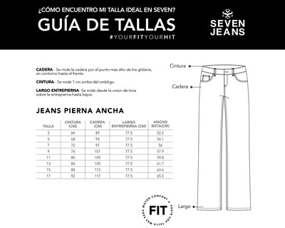Foto 5 | Jeans Mezclilla Mujer Semi Flare Cintura Super Alta Seven Jeans