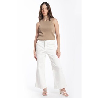 Foto 1 | Jeans Corte Culotte Juvenil, 6861 (blanco) Blanco