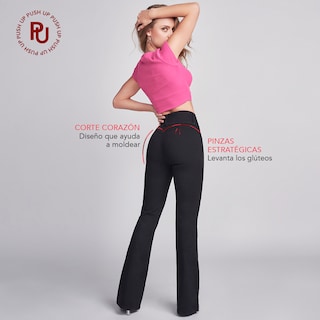 Foto 6 | Jeans Campana Mujer Push Up Cintura Alta Flare Seven Jeans 6040ngro