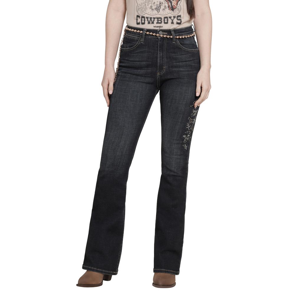 Jeans Vaquero Wrangler Mujer Flare 249 Azul