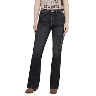 Foto 1 | Jeans Vaquero Wrangler Mujer Flare 249 Azul