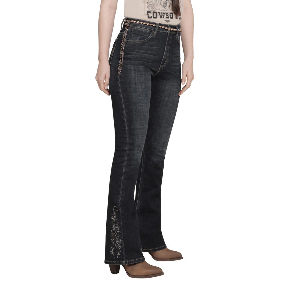 Foto 3 pulgar | Jeans Vaquero Wrangler Mujer Flare 249 Azul