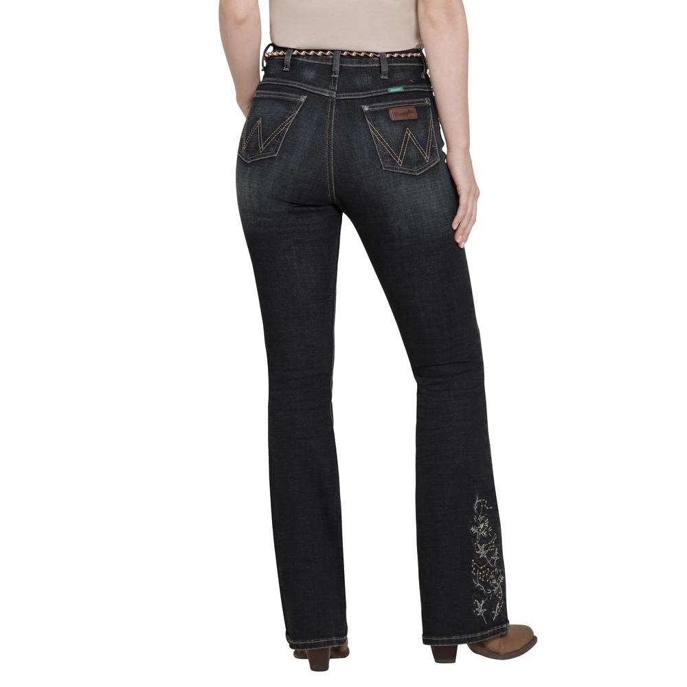 Foto 4 pulgar | Jeans Vaquero Wrangler Mujer Flare 249 Azul