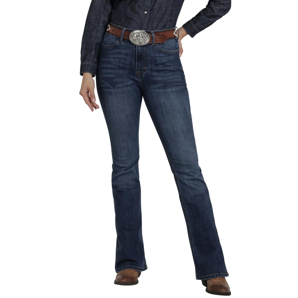 Foto 2 pulgar | Jeans Vaquero Wrangler Mujer Flare 433 Azul