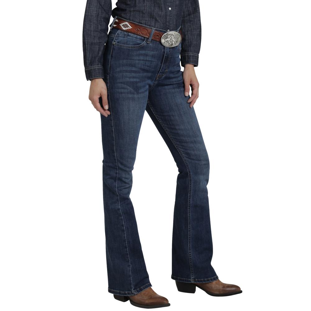 Foto 3 pulgar | Jeans Vaquero Wrangler Mujer Flare 433 Azul