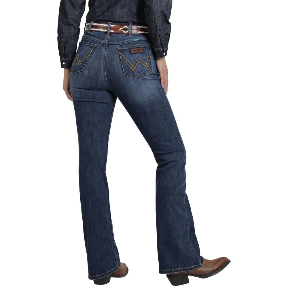 Foto 4 pulgar | Jeans Vaquero Wrangler Mujer Flare 433 Azul