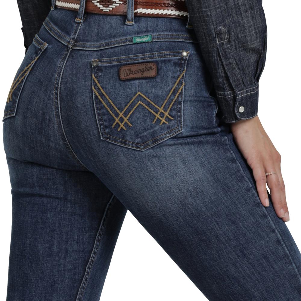 Foto 6 pulgar | Jeans Vaquero Wrangler Mujer Flare 433 Azul