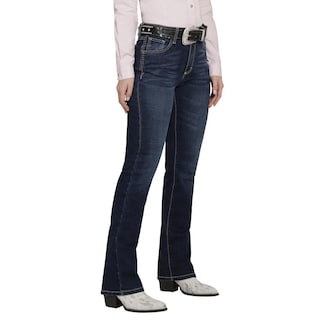 Foto 2 | Jeans Vaquero Wrangler Mujer Flare 218 Azul