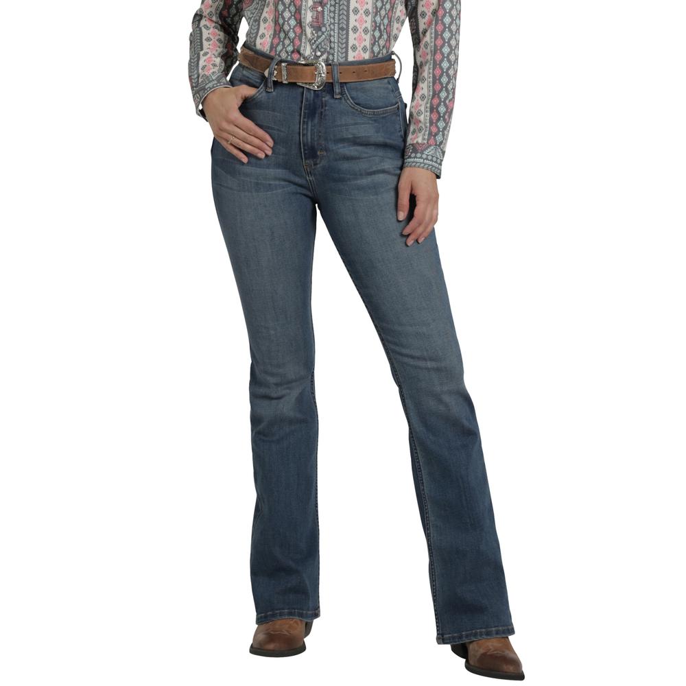 Jeans Vaquero Wrangler Mujer Flare 250 Azul