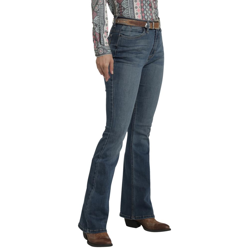 Foto 3 pulgar | Jeans Vaquero Wrangler Mujer Flare 250 Azul
