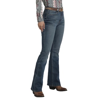 Foto 2 | Jeans Vaquero Wrangler Mujer Flare 250 Azul