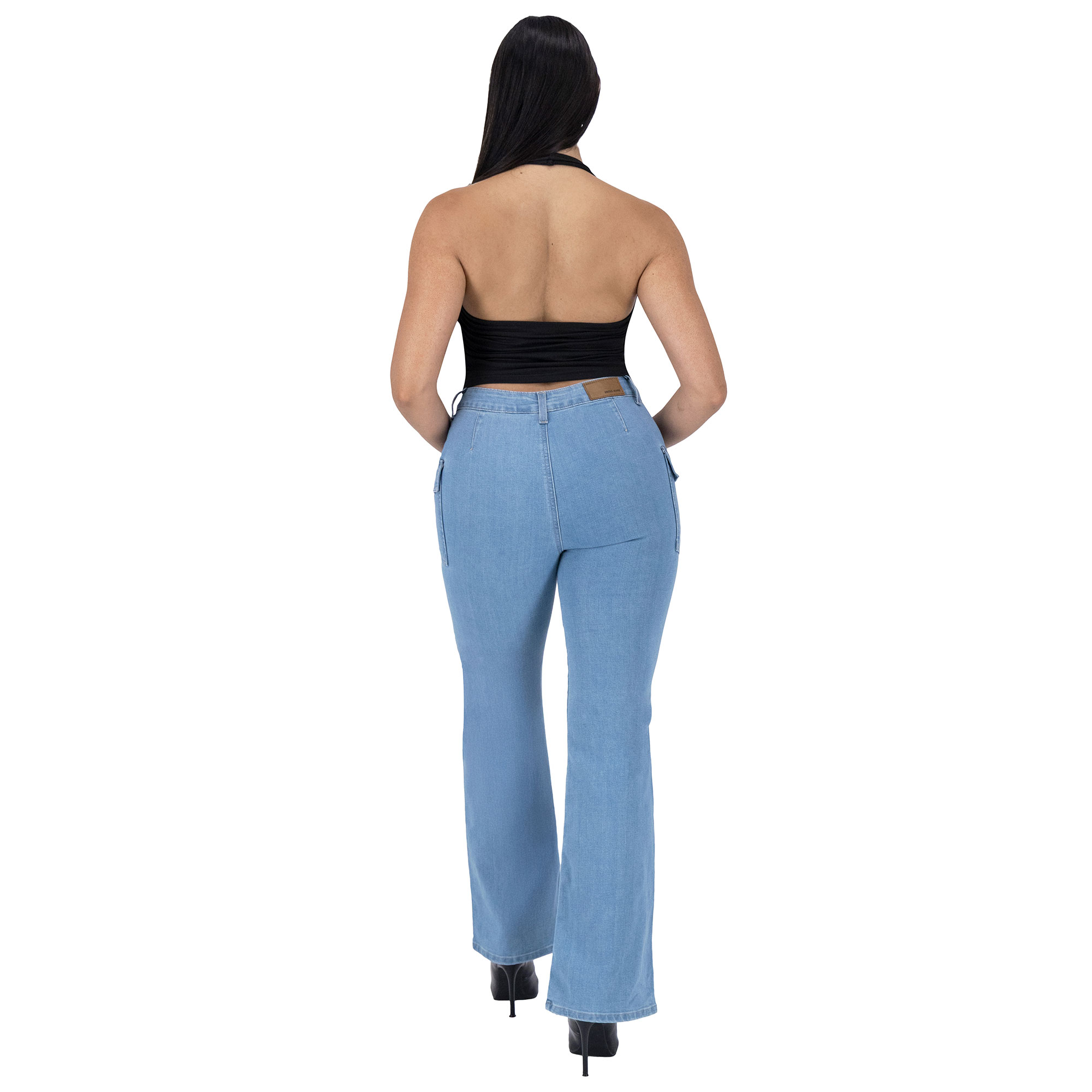 Foto 5 pulgar | Pantalón Acampanado Britos Jeans Mezclilla Azul 025622 para Mujer