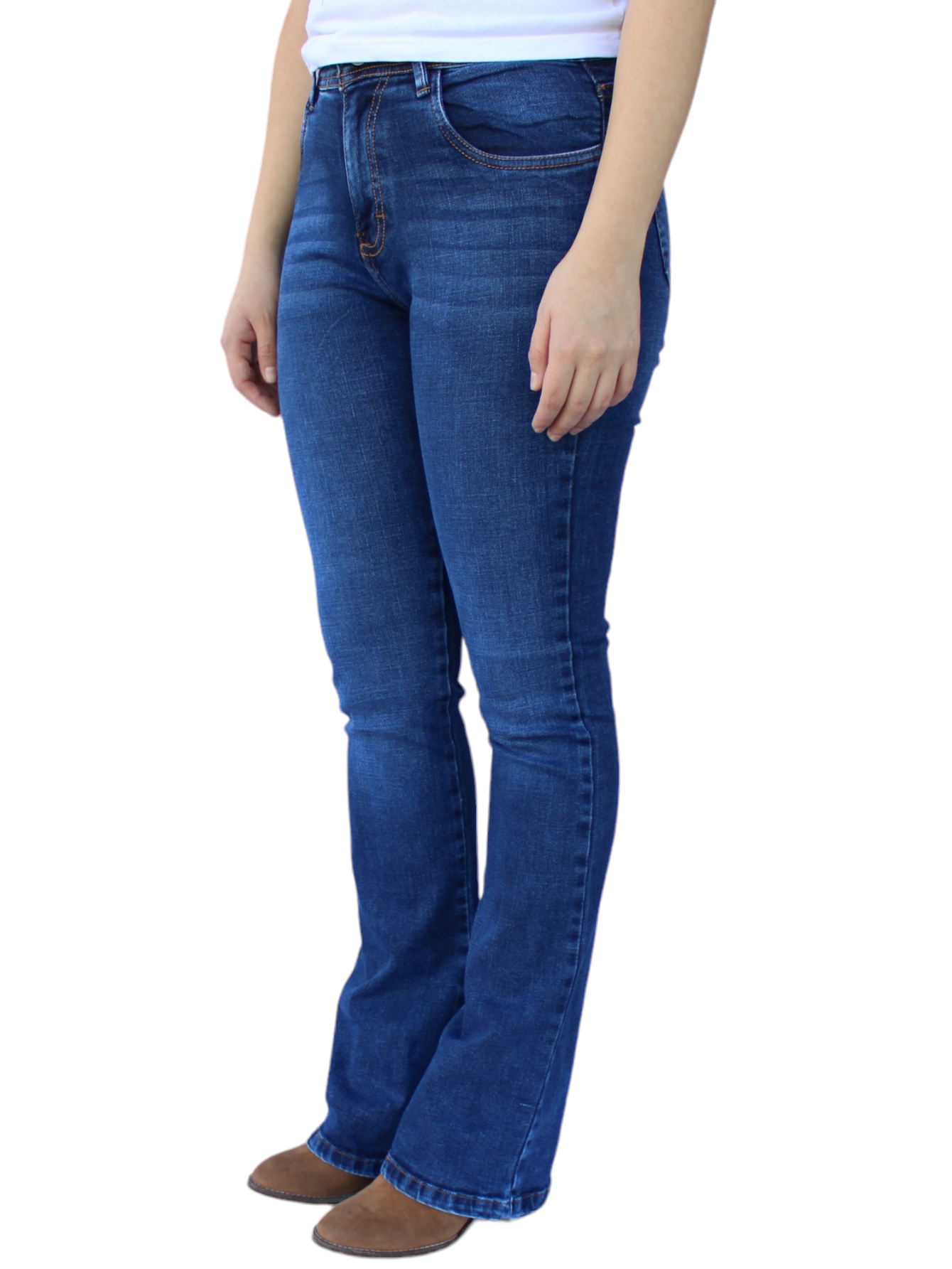 Foto 3 pulgar | Jeans Acampanado John Silver para Mujer