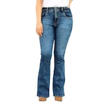 Pantalón Acampanado De Mezclilla Stretch Petroleo John Silver