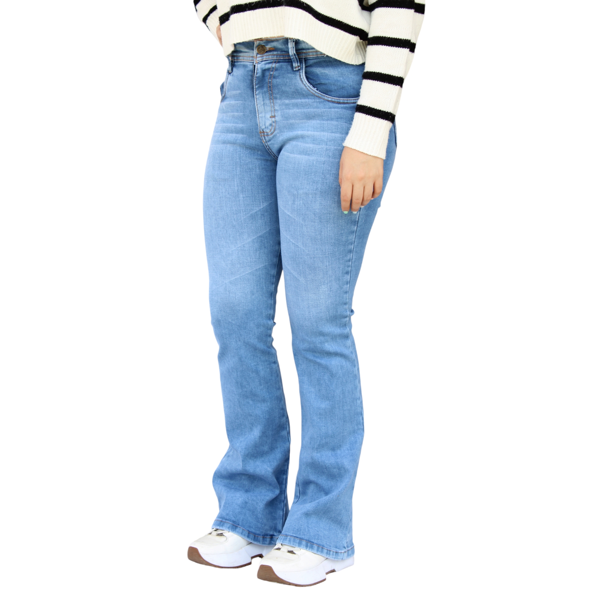 Foto 2 pulgar | Jeans Flare John Silver y Diseño para Mujer