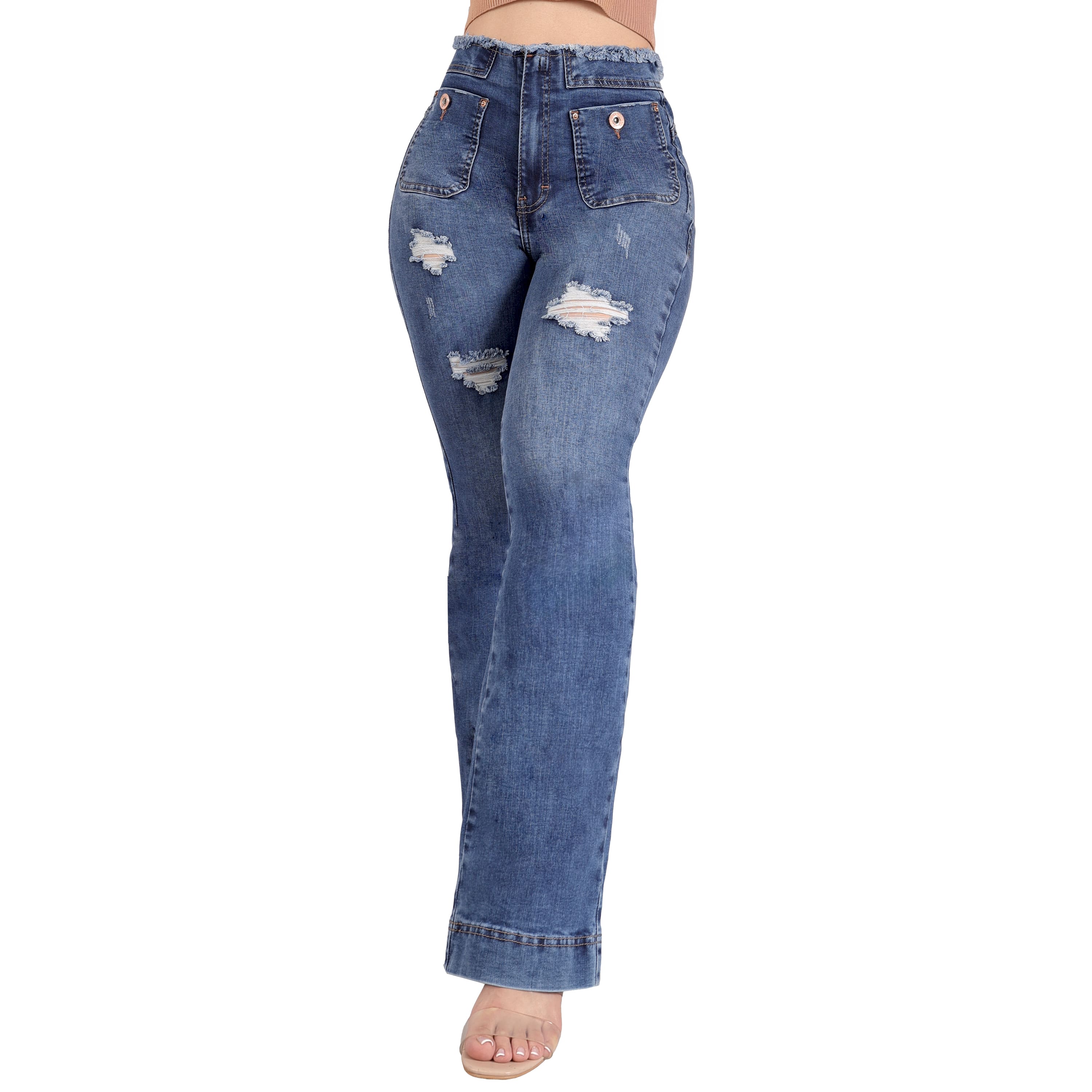 Foto 2 pulgar | Jeans Flare Sea Brazil para Mujer