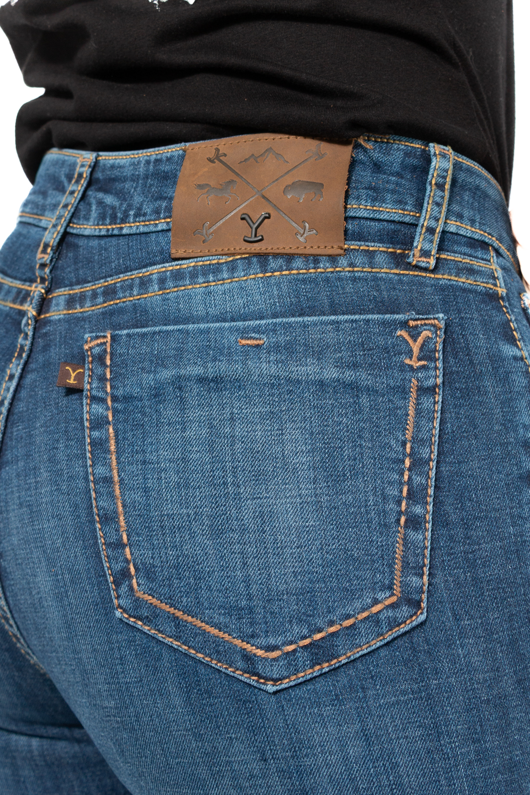 Foto 8 pulgar | Jeans Yellowstone Flare Dutton triplestoned