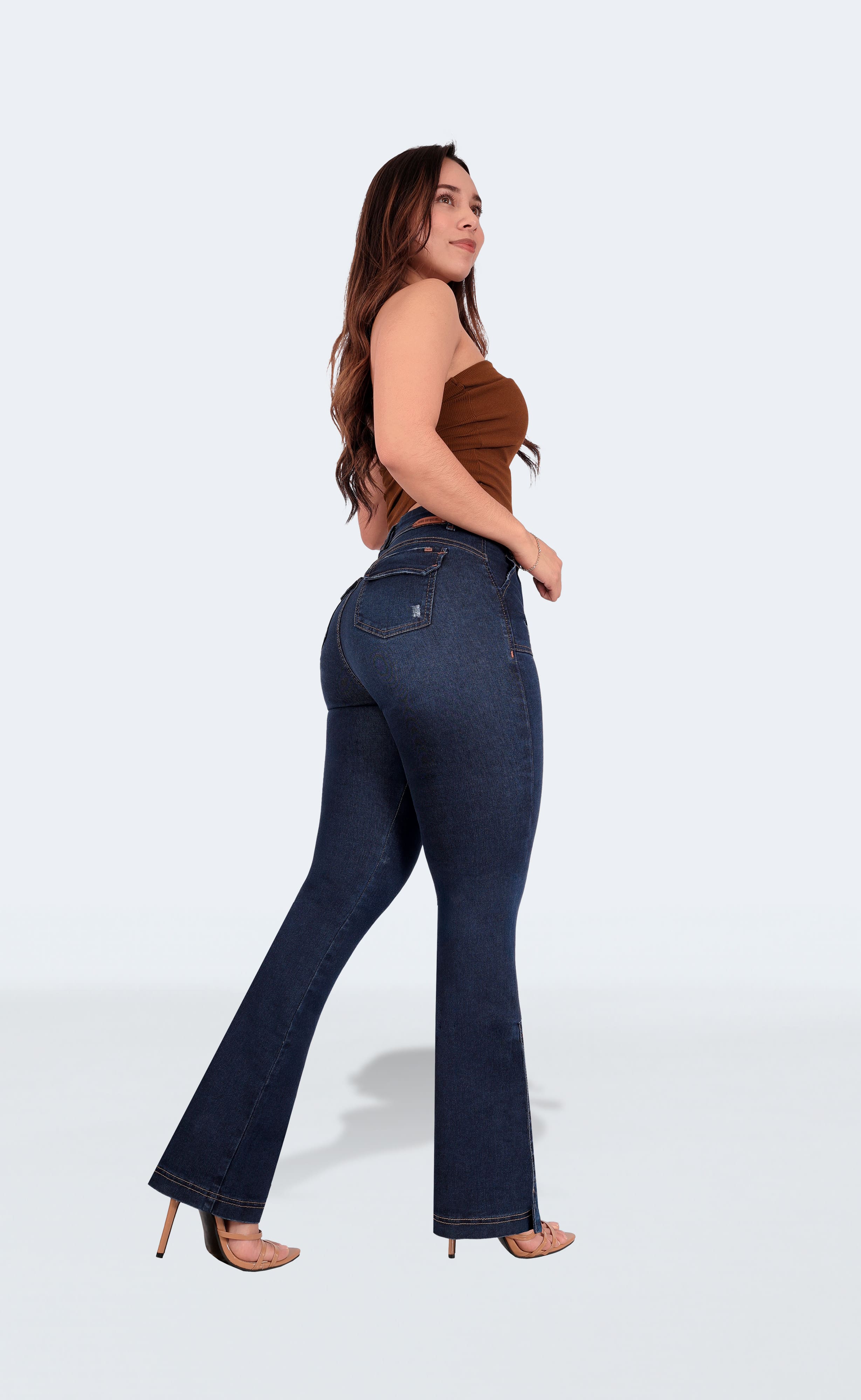 Foto 5 pulgar | Jeans Acampanados Para Mujer Sea Brazil 3936/02